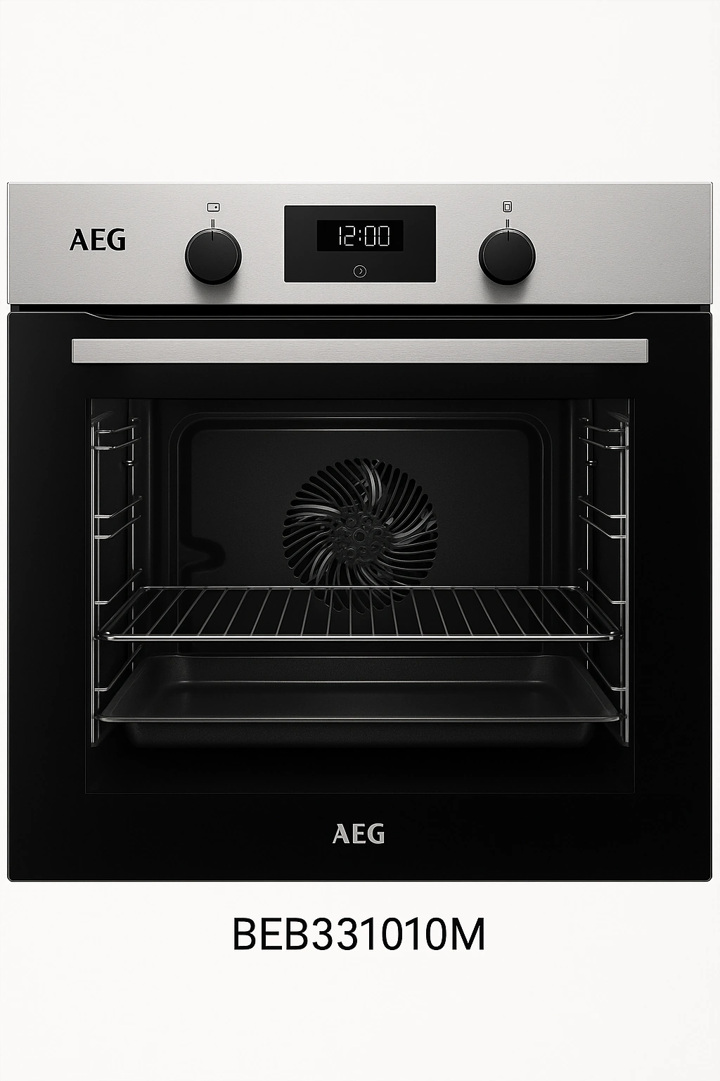 AEG BEB331010M – Einbau-Backofen mit Heißluft und versenkbarem Drehwähler