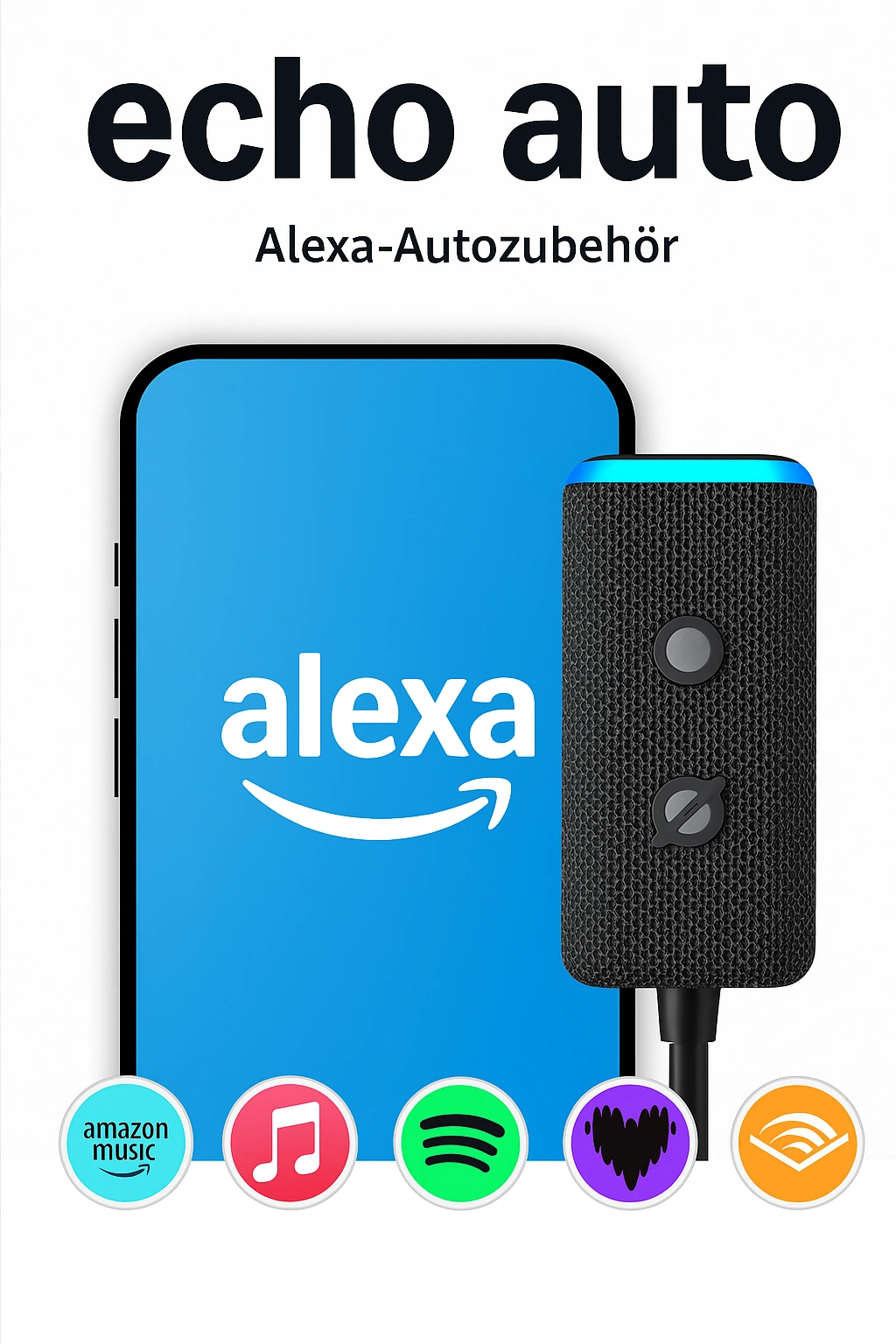Echo Auto (Neueste Generation) – Alexa fürs Auto
