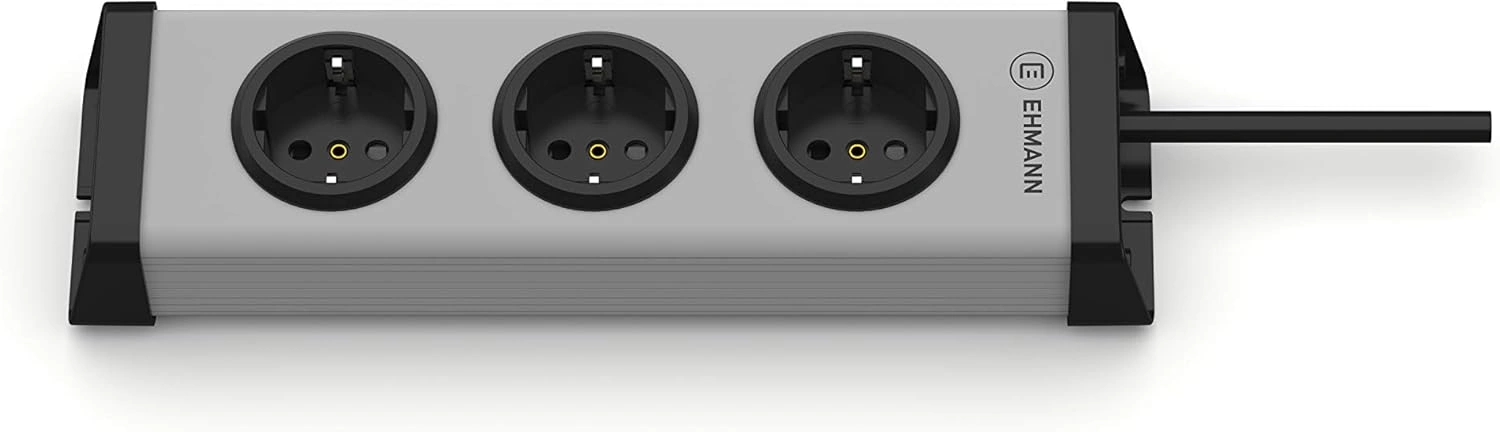 Ehmann Steckdosenleiste Universal 3-fach – Made in Germany (3 m)