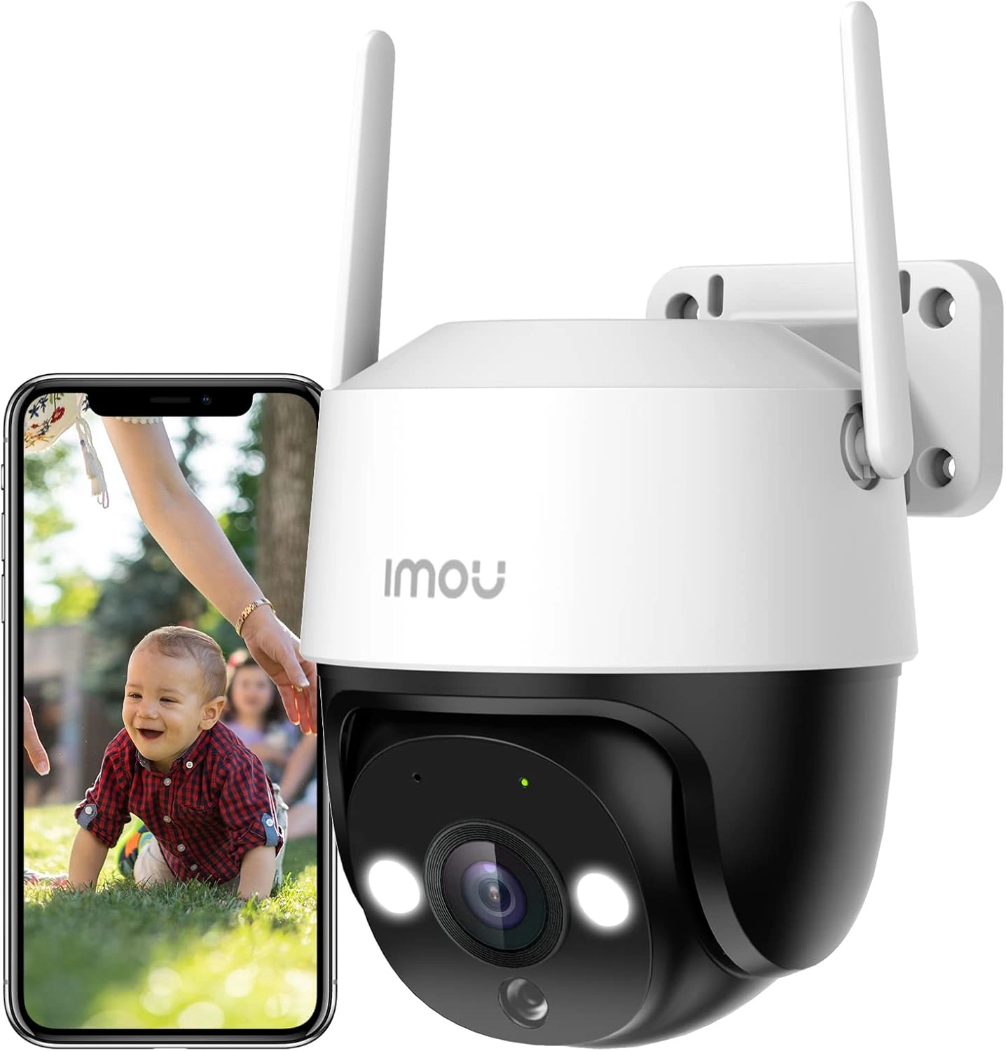 Imou 3K/5MP Außenkamera 360° PTZ (IPC-K7CP-5H1WE) – WLAN, KI Personen-/Fahrzeugerkennung, Color Night Vision