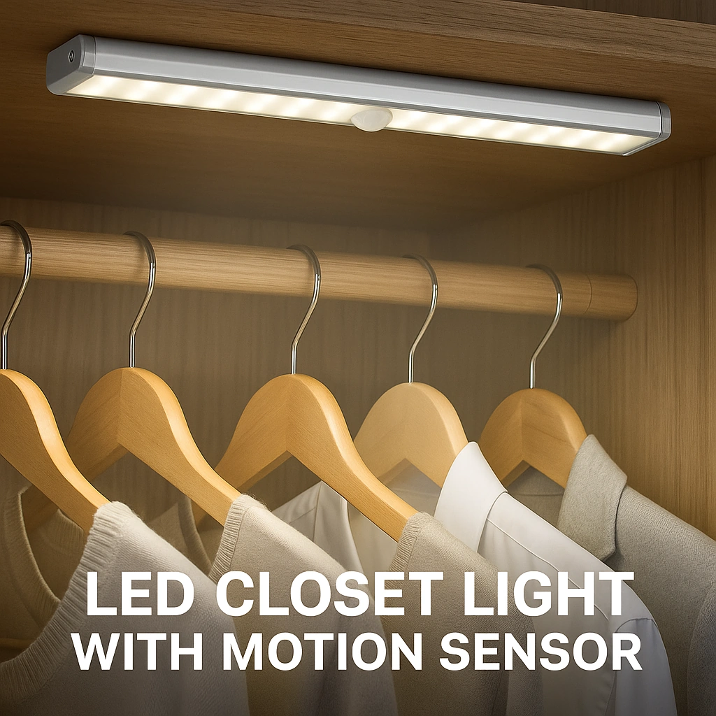 LED Schranklicht – Kabelloses Licht mit Bewegungsmelder für dunkle Ecken