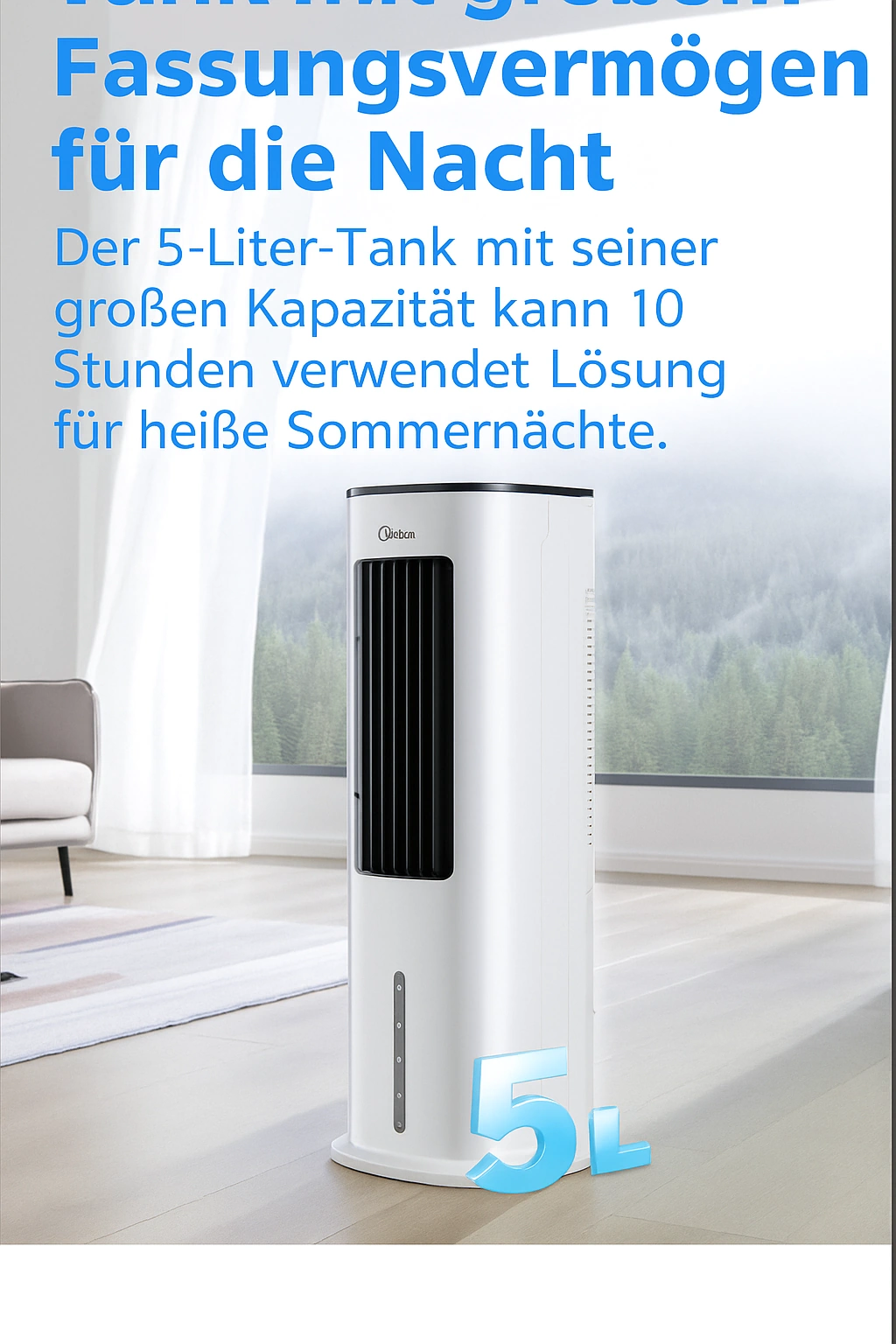 Midea 4-in-1 Mobile Klimaanlage – Luftkühler mit Wasserkühlung & Ionisation