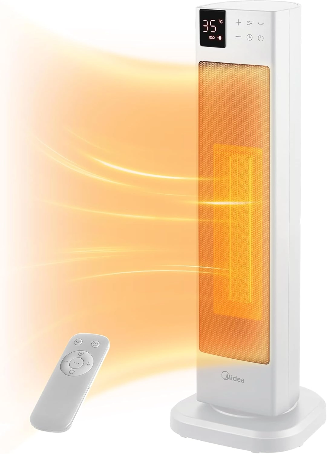 Midea NTH20-22ER(WH) – Leiser 2000W Keramik-Heizlüfter mit ECO-Modus