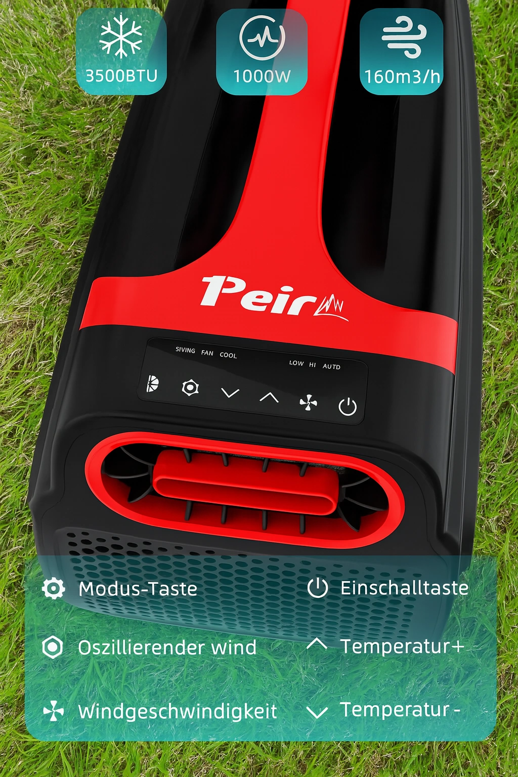 PEIRHW Mobile Klimaanlage – 3,5 kW Leistung