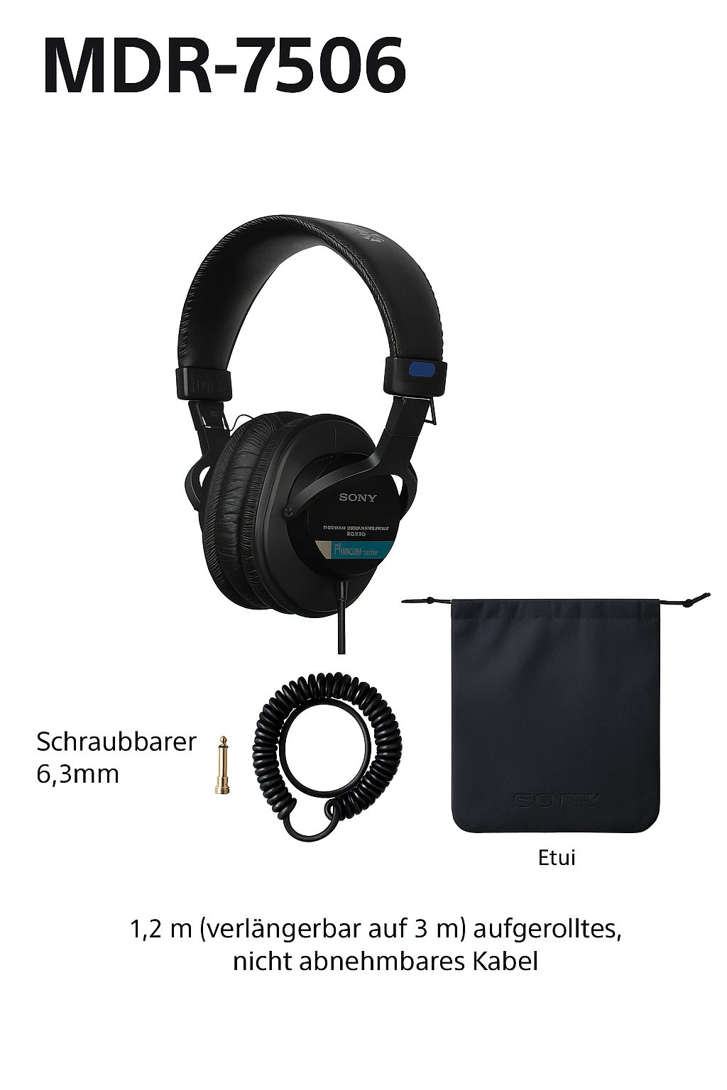 Sony MDR-7506 – Professionelle Studio-Kopfhörer