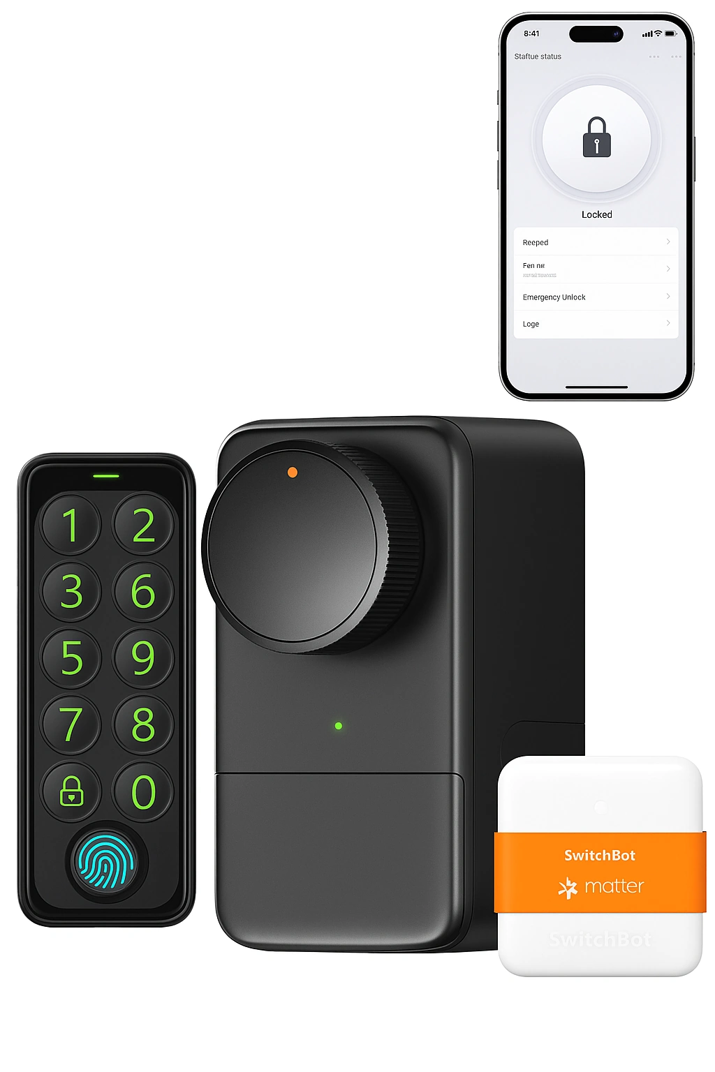 SwitchBot Wi-Fi Smart Lock Pro mit Touchscreen Keyboard