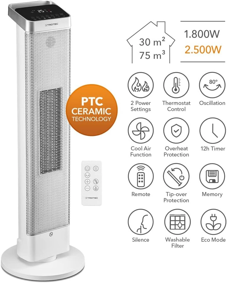 TROTEC Keramik Heizlüfter TFC 25 E