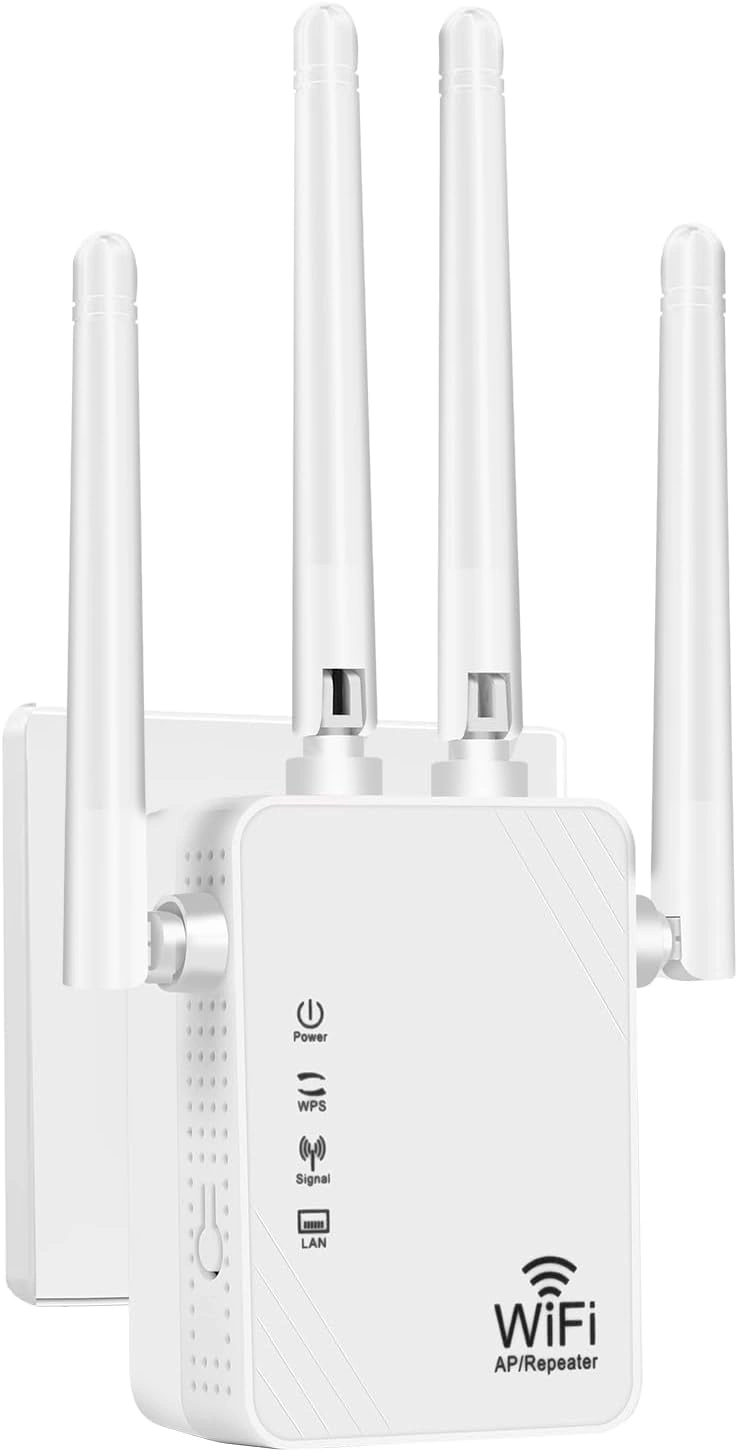 WLAN Repeater 300 Mbit/s mit 4 Antennen – Signalverstärker mit LAN & WPS